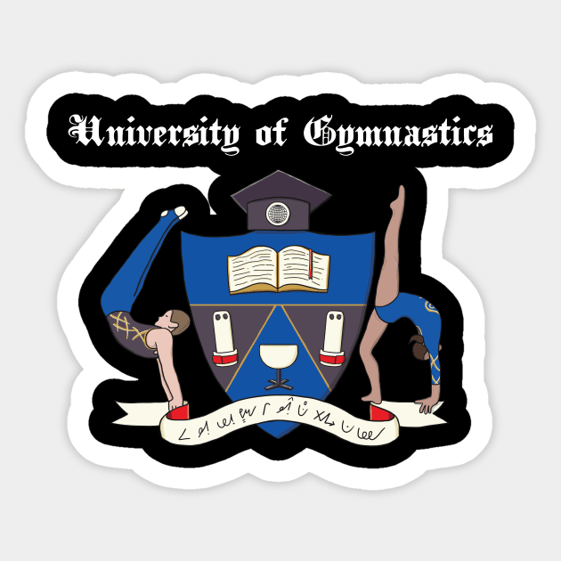 University of Gymnastics (Dark) Sticker by Flipflytumble